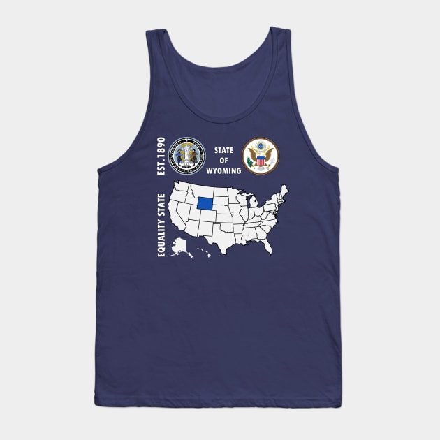 State of Wyoming Tank Top by NTFGP